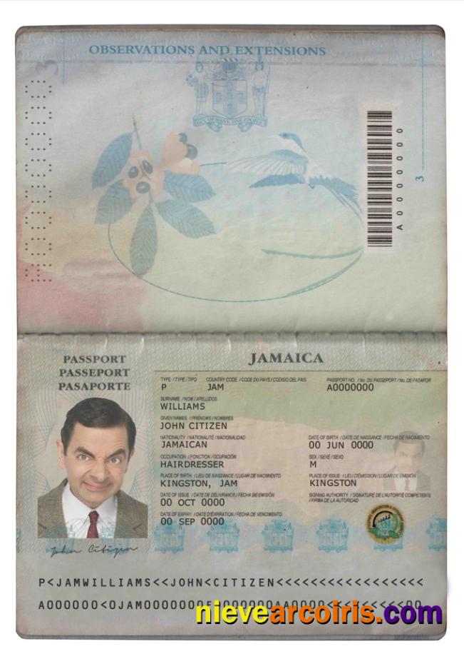 Jamaica passport